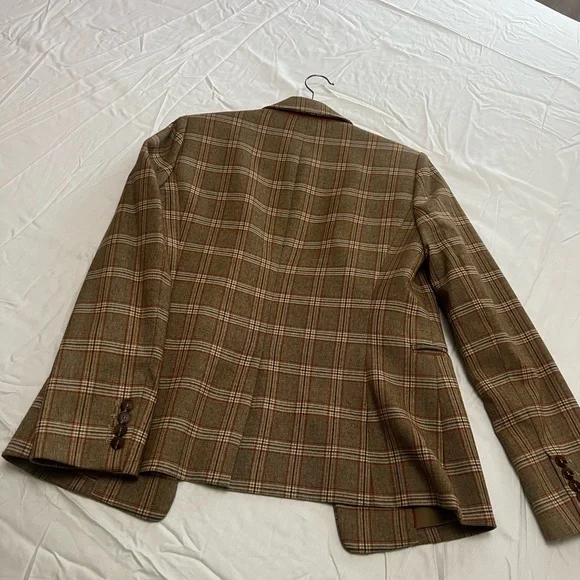 Daniel Cremieux plaid brown Blazer - Picture 3 of 7